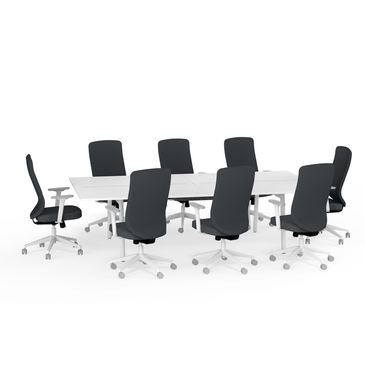Ping-Pong Conference Table + 8 Task Chairs