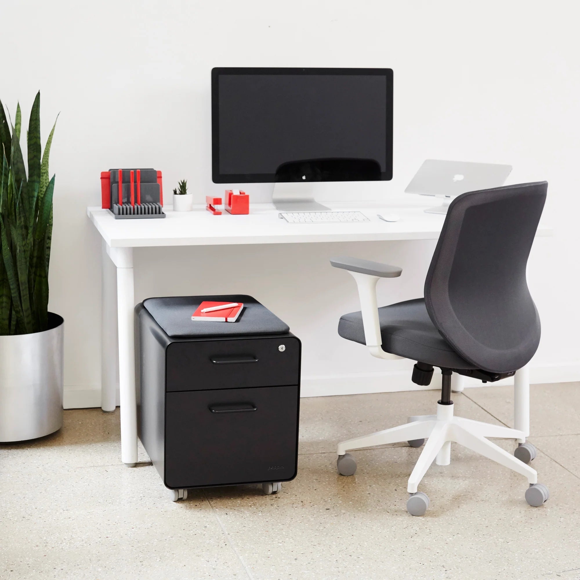 Mini Stow 2-Drawer File Cabinet, Rolling
