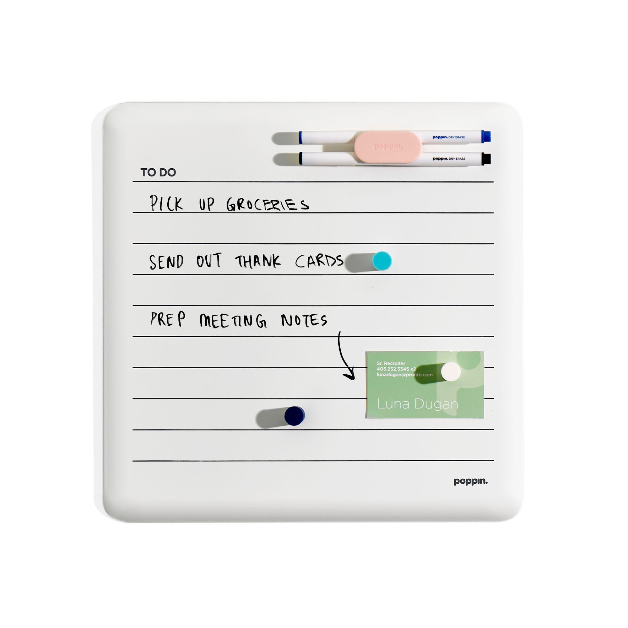 White Magnetic To-Do Dry Erase Board
