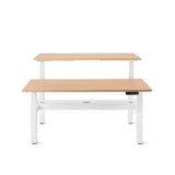 Series L 3S Adjustable Height Double Desk for 2