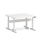 Series L 3S Desk for 2 + Boom Power Rail