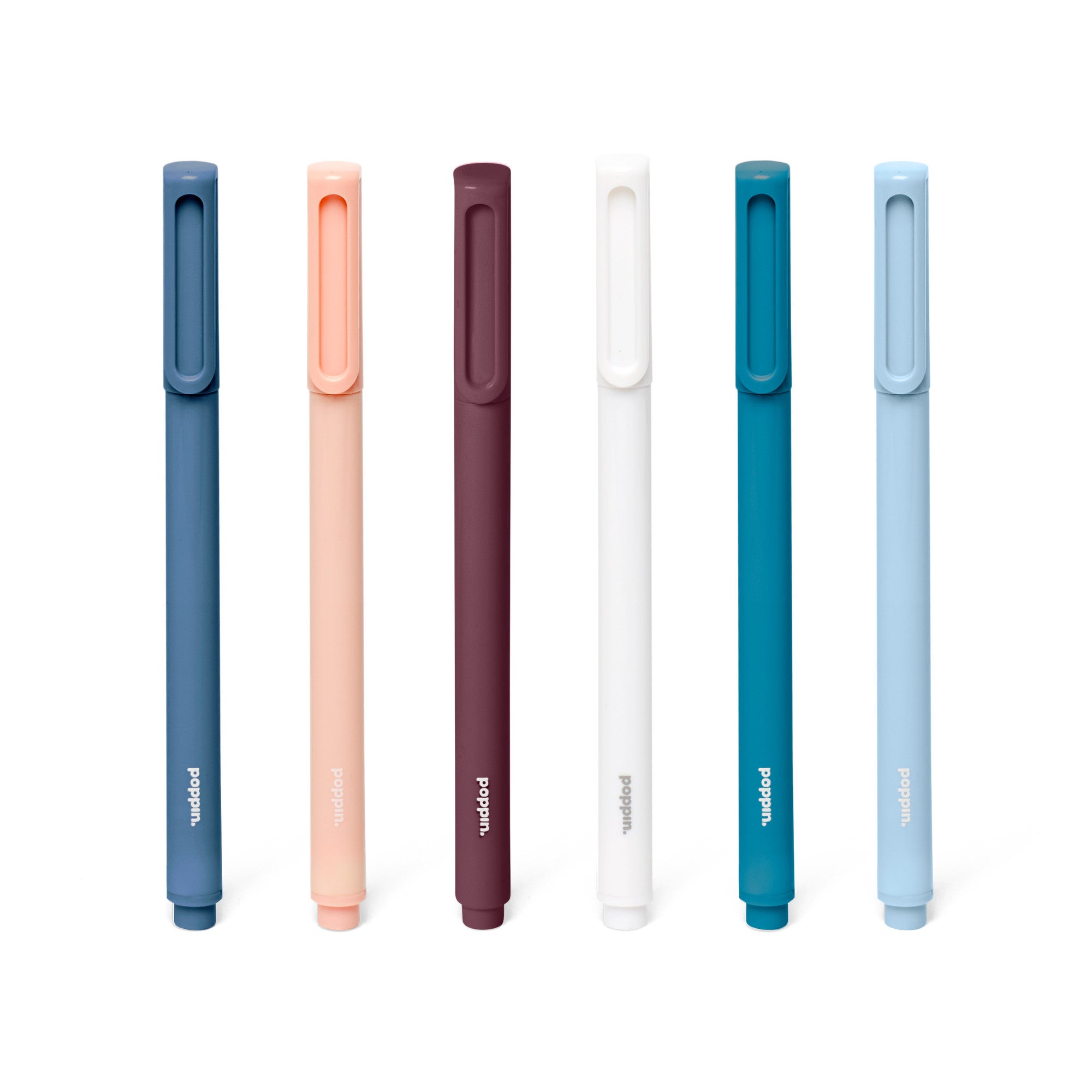 Contemporary Assorted Signature Ballpoint Pens, Set of 6