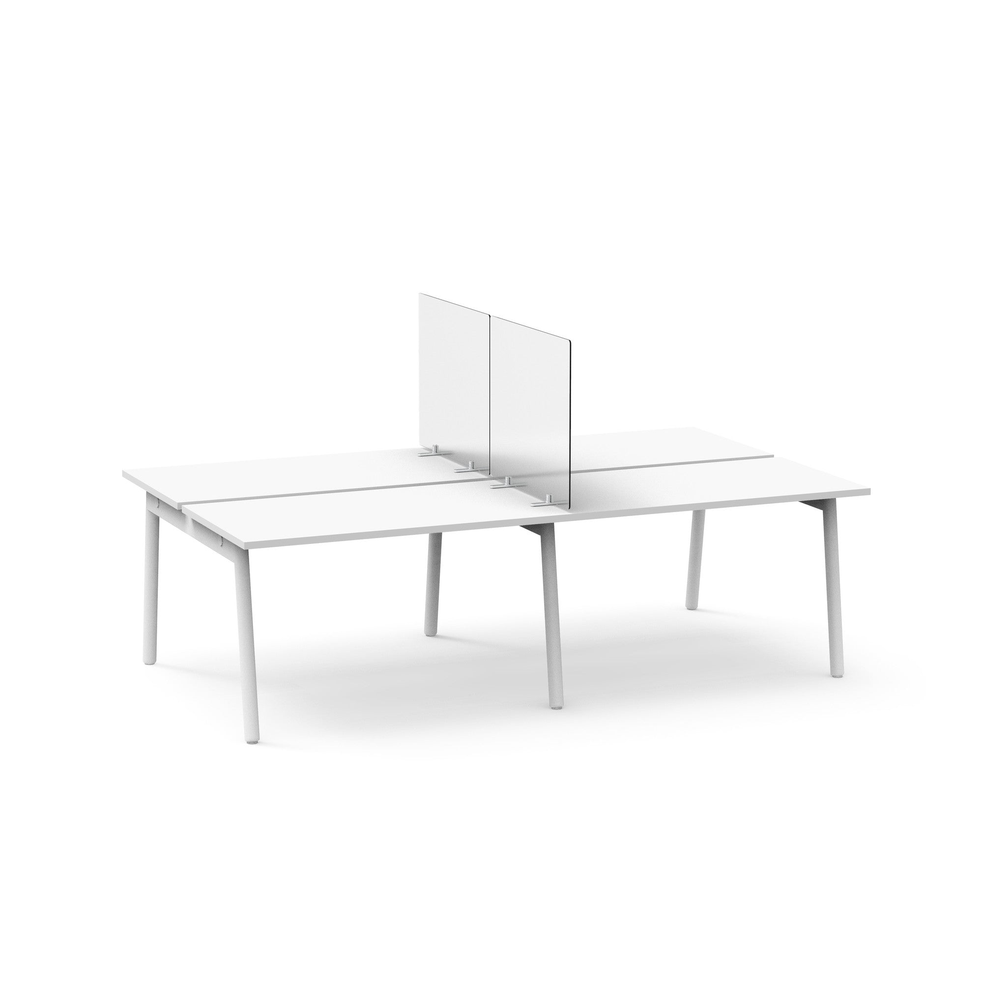 Tall Frost White Privacy Panel, Footed