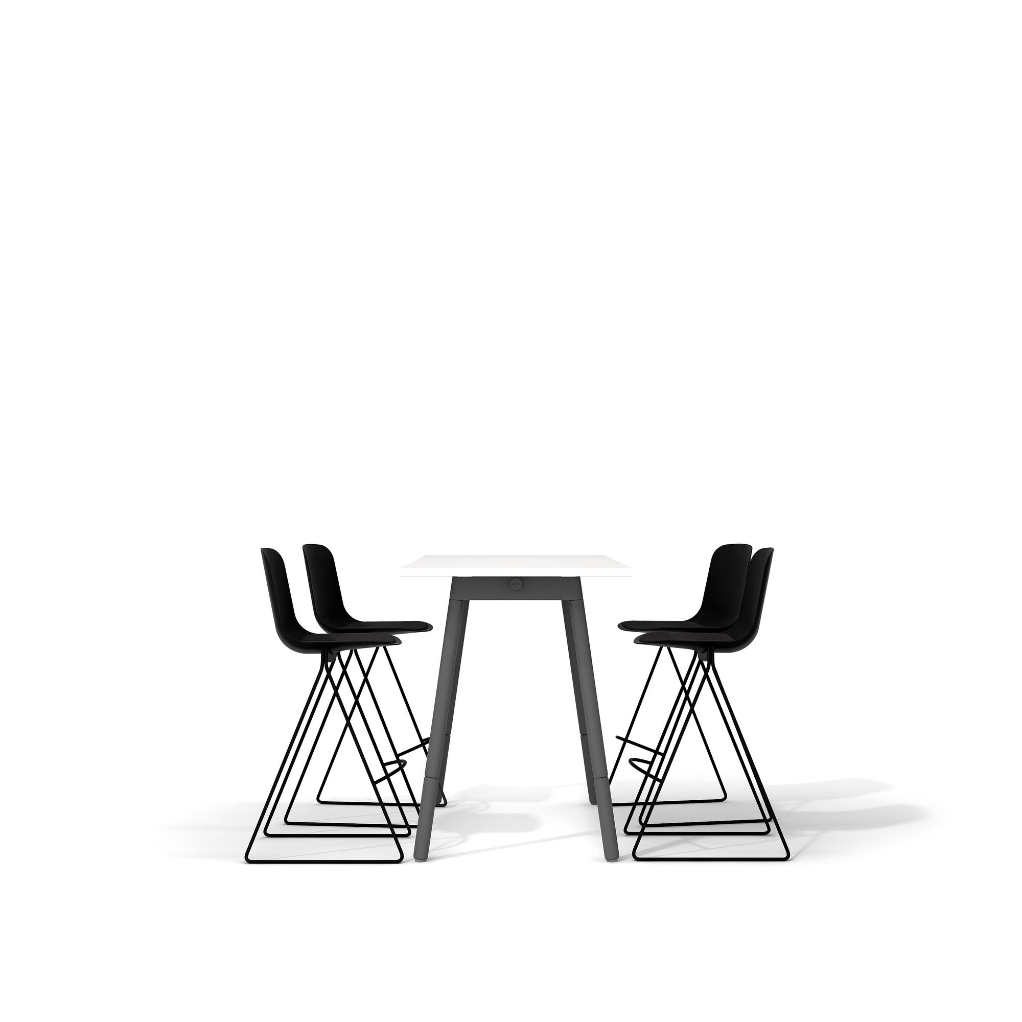 Series A Standing Table 57x27" + Key Stools Set