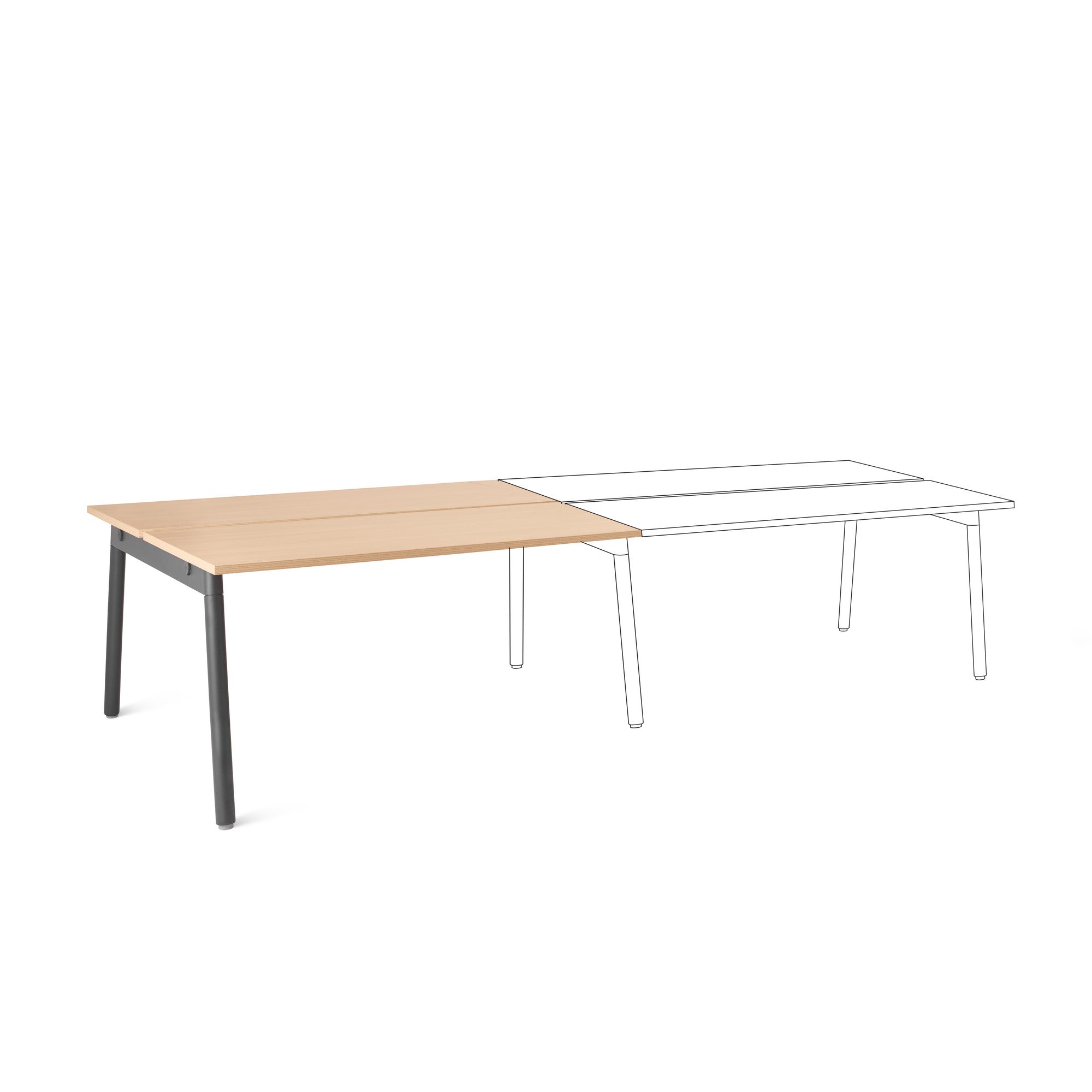 Series A Double Desk Add On