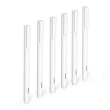 White Signature Ballpoint Pens with Black Ink, Set of 6