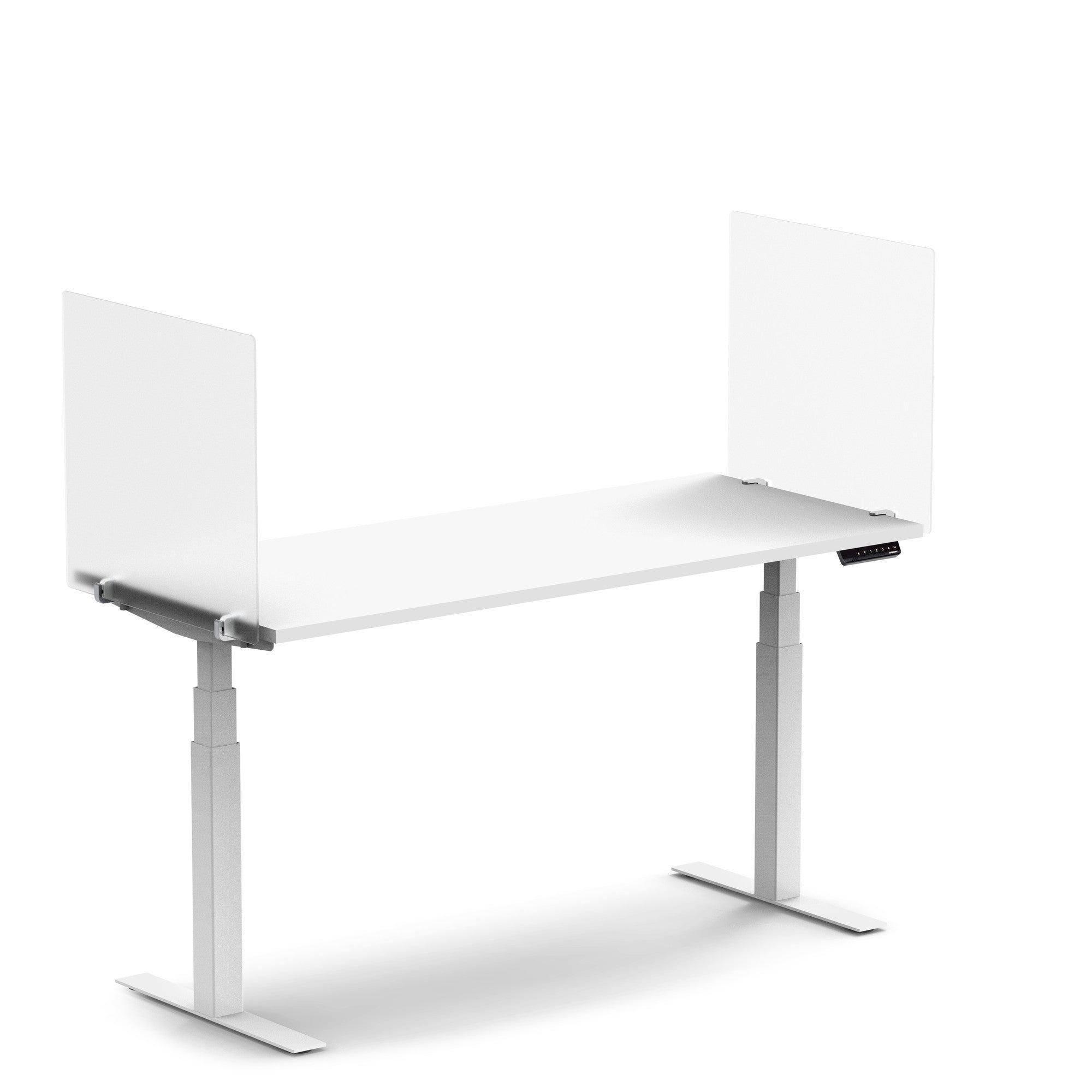 Tall Frost White Privacy Panel, Endcap