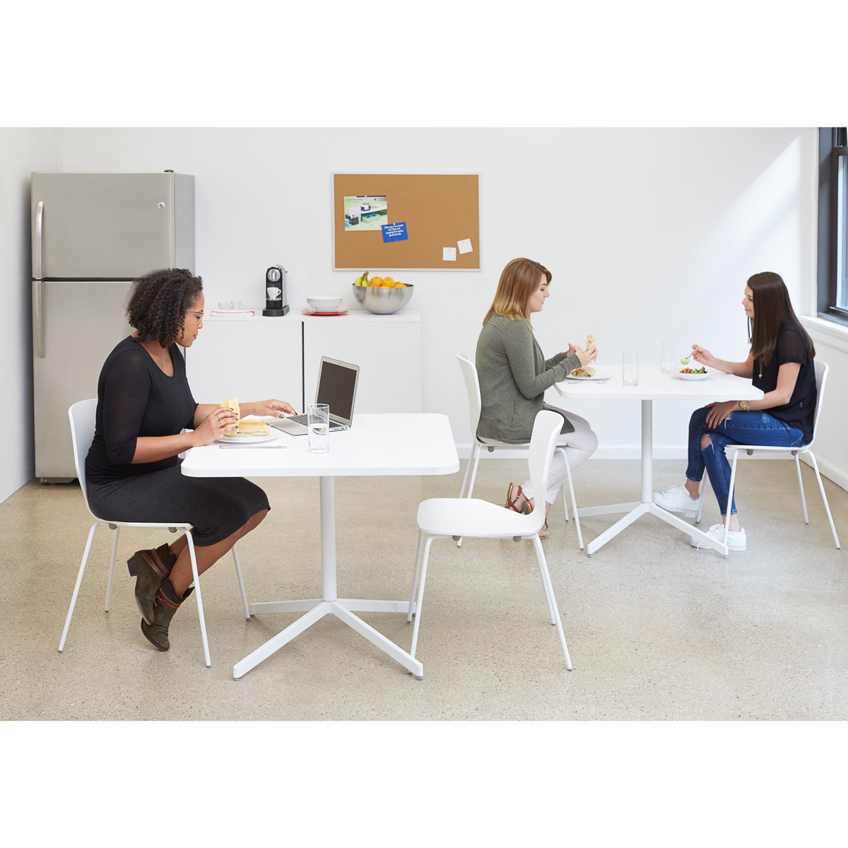 Touchpoint Meeting Table, White Legs