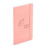 Blush Hustle From Home Medium Soft Cover Notebook