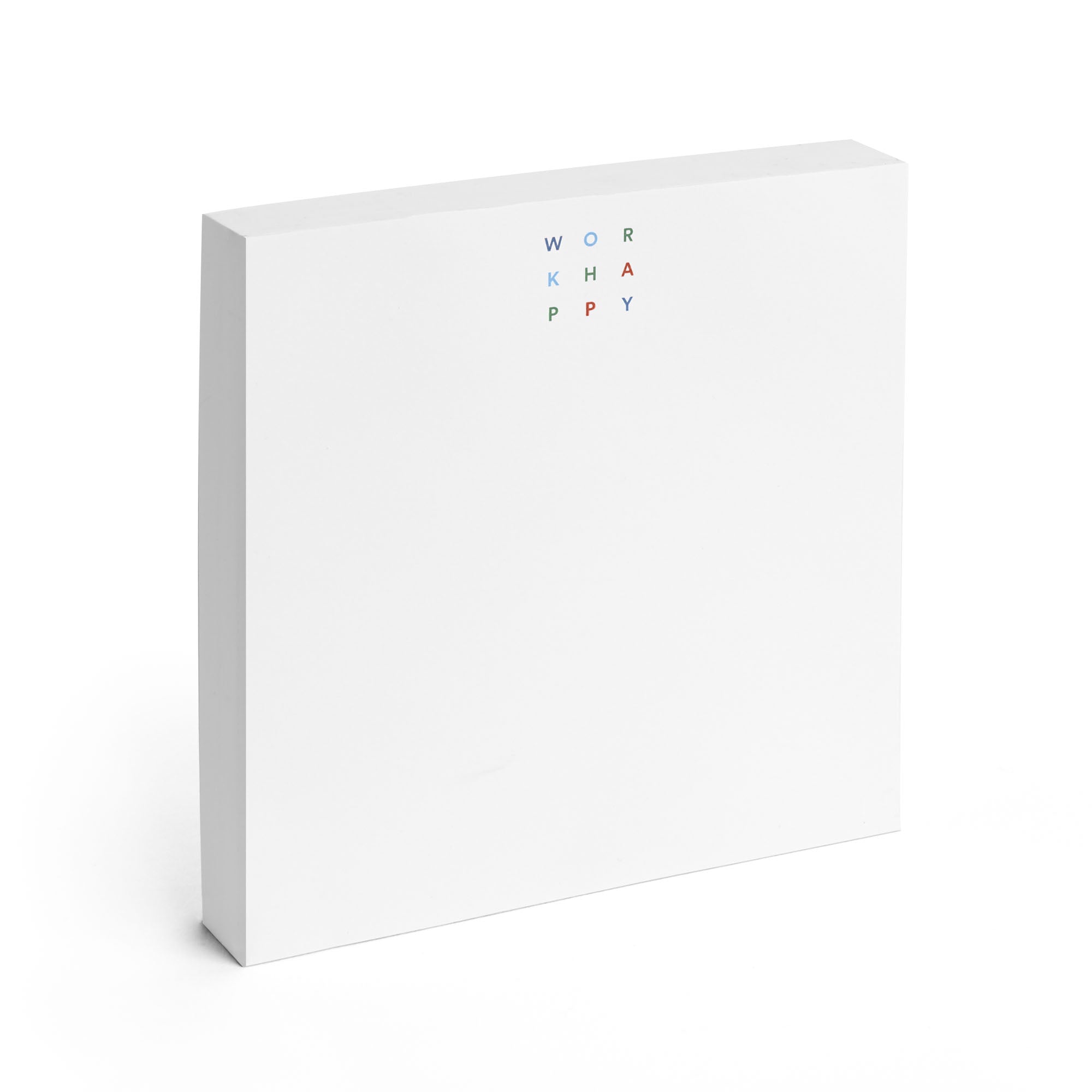 White Work Happy Writing Pad