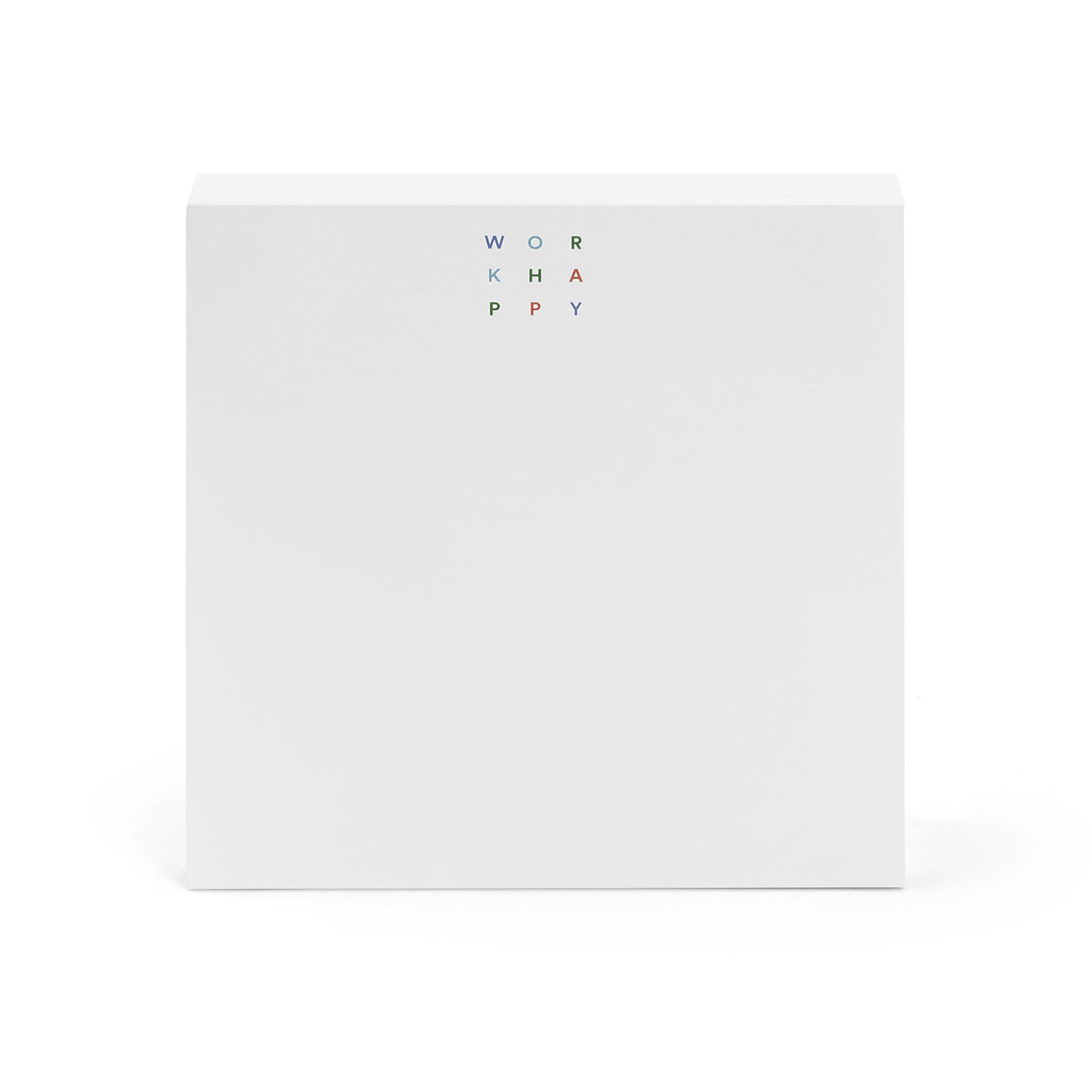 White Work Happy Writing Pad